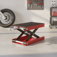 Motorcycle Scissor Lift Jack Non-Slip Motorcycle Lift Jack Manual for Mechanics, Riders, Garage, Workshop