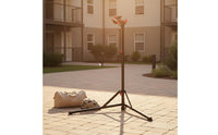 Foldable Adjustable Two-Wheeler Repair Stand Iron Frame Folding Bike Repair Stand Clamp Holder Bike Workstand Stable Base for Workshop, Garage