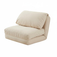 Fold-Expandable Single Bed Chair Lazy Sofa Transformable Sleeper Chair Cleanable Cover Easy Setup for Students, Young Adults