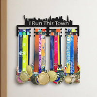 Long-Lasting Wall Mounted Medal Holder Heavy Duty Iron Medal Hanger Rack Rust Resistant Sports Award Display Hanger Polished Burr-Burrless Finish for Runners, Marathoners
