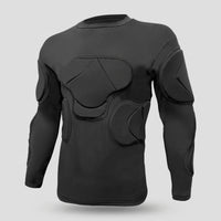 Goalkeeper Shirt with Shoulder and Elbow Padding Breathable Goalkeeper Padded Shirt Quick-Dry Apparel for Goalkeepers