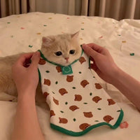 Small pet Vest Tank Top, Synthetic Dog Vest with Anti-Shedding Feature, Thin Unisex Pet Clothes for Ragdoll and British Shorthair Felines