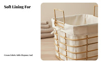 Cylindrical Woven basket with Handles adaptable Storage Basket Large Capacity