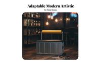 utilitarian aesthetic Long Table and Bench Set Creative Design business-grade Furniture sturdyDuty Booth Seating long-lasting Construction for Cafe Owners, Cafes, Restaurants, Lounge Areas, Dining Room