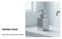 Countertop Foam Dispenser Refillable Foaming Soap Dispenser Modern Design Stainless Steel Soap Pump for Kitchen, Hotel