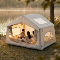 Inflatable Camping Tent Fast Setup Inflatable Camping Tent Windproof Inflatable House for Campers, Families