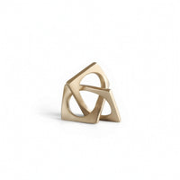 Geometric Sculpture Metal Abstract Sculpture Modern for Living Room, Entryway