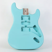 Glossy Guitar Body with Routed Cavities Contoured Double Cutaway Guitar Body Premium Long-Lasting for DIY Projects