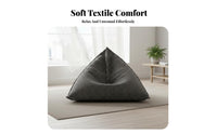 Triangular Lounger Chair Removable and Creclineable Cover Lazy Sofa Seat or Recline Ergonomic Assistance for Teenagers, Bedroom