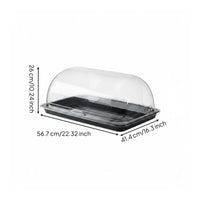 Plastic Dome Cover Tray Stable Base Serving Tray with Lid Shatter-Proof