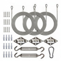 Shade Sail Hardware Set Fixing Parts Shade Sail Mounting Kit Outdoor