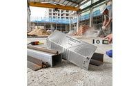 Square Tube Layout Ruler Rust-Resistant Marking Ruler with Slots Measuring Tool for Fabricators, Workshops