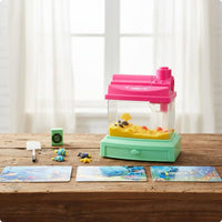 Children's Fishing Aquarium Game Maintenance Mini Aquarium Toy Realistic Artificial Fishes Tank for Indoor
