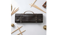 Portable Leather Drumstick Bag Wear-Resistant Drumstick Bag with Handle Secure Organizer Practical for Drummers, Gigs, Rehearsals
