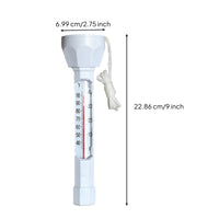 Buoy Thermometer Two-scaleScale Pool Thermometer with Tether String Compact