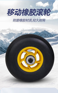 户外手推轮式雪铲带轮大号雪锹除雪铲雪工具扫雪堆雪板车清雪神器