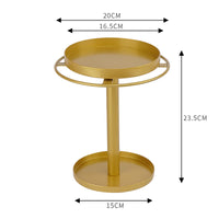 Disassemblable Rotating Eyeglass Display Stand with Storage - Gold, 5-Tier