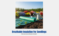 Nonwoven Slope Protection Mat, Biodegradable Grass Mulch, Breathable Insulation for Landscaping