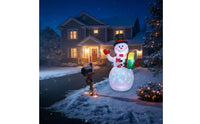 Outdoor Christmas Inflatable Weather-Resistant  with  Waterproof Lighted Christmas Yard Decoration for Lawn, Garden
