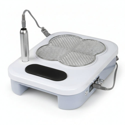 3-in-1 Manicure Machine Compact Nail Dust Collector Electric Nail Drill Tabletop Beauty Tool Rounded Corners