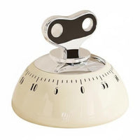 Mechanical Kitchen Timer Loud Alarm Cooking Timer Stainless Steel Casing for Kids, Students, Office