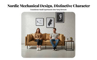 Nordic Design Three-Seater Fabric Couch utilitarian aesthetic 3-Person Settee Light Luxury Sofa Small Space accommodating for Apartment Dwellers, Homeowners, Families, leisure Area, literary Corner