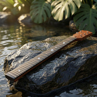 Guitar Neck with Rosewood Fingerboard 22-Fret Electric Guitar Neck Unfinished for Luthier, Custom Builds