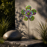 Blossom Garden Stake 3D Design Blossom Yard Stake Artisanal Design