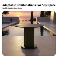 4 Pieces 4-Piece Cushiad Wicker Set Waterresistant Outdoor Furnishing Sturdy Construction Woven Design for Hotel Managers