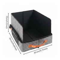 Foldable Feline Litter Box Collapsible Pet Supplies Leak-Resistant for Camping