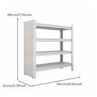 Adjustable Metal Utility Shelf Freestanding Organizer Shelf Multi-layer Storage Rack Heavy Duty Garage Shelving Sturdy Steel Construction Customizable Suitable for Laundry Room Kitchen Garage