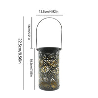 Projection Lantern Waterproof Hollow Cylinder Lantern Decorative Lighting