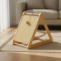 Cat Scratch Lounge with Perch Play and Sleep 2-in-1 Pet Furniture Low-Shedding