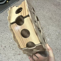 现货猫玩具神器宠物猫咪益智自嗨掏洞木质不掉屑互动铃铛玩耍球