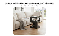 Space-Saving 2-Tier Accent Table Multi-Purpose Number 5 Shaped End Table Versatile Design Nightstand Exposed Storage for Apartment Dwellers, Homeowners, Students, Bedroom, Living Room, Study, Office