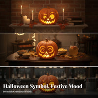 Decorative Pumpkin Light Festive Jack-O'-Lantern Light Spooky Pumpkin Lamp Speckled for Home Decor, Halloween Parties, Bar Displays