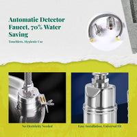 Touchless sensor faucet saves water for sinks