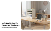 Multitier Desktop Organizer Multifunctional Desk Shelf long-lasting for Dorm Room