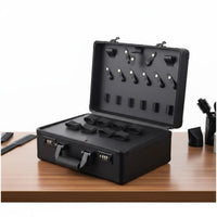 Makeup Organizer Box Thickened Material Aluminum Makeup Case EVA Padded Interior