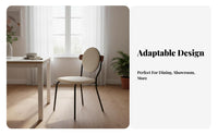 Round Back Chair Designer Design Indoor Furniture Minimalist Design for Showroom
