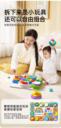 Montessori Busy Board Toy for Babies and Toddlers