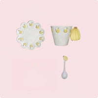 Banana Tableware Cream Ceramic Tableware Glazed