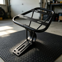 Sturdy Rear Cargo Rack Solid Rear Rack with Mounting Base Long-Lasting Carrier Adjustable for Cyclists, Commuters, Shopping