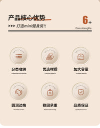 家用瑜伽垫收纳架可移动运动工具置物架带轮羽毛球健身工具放置架