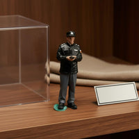 Tiny Security Man Figurine Collectible Item 1 Inch People Figures for Collectors