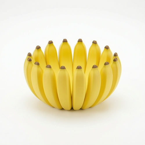 Banana Bowl 3D-Printed Fruit Tray Sculptural for Kitchen