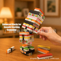 跨境新Sushi Stack Tumble Tower Game寿司叠叠乐游戏积木叠叠乐