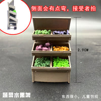 ZWZ 1:64 Hand-Painted Miniature Supermarket Scene Accessories