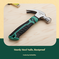 Heavy-Duty Picture Hanging Hook, Steel Nail, Easy Install