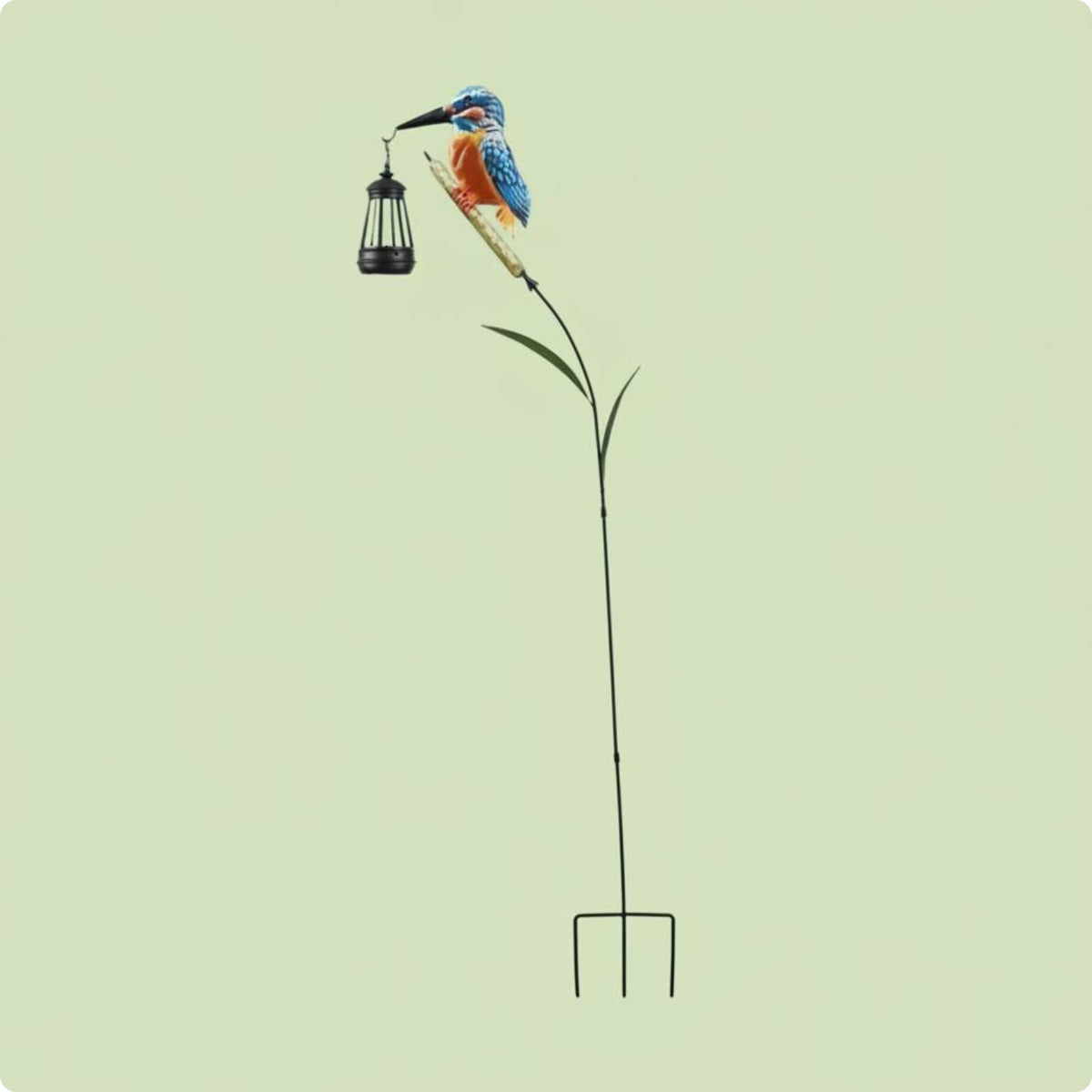 Solar Bird Lantern LED Solar Garden Bird Light Auto on/deactivate for Lawn